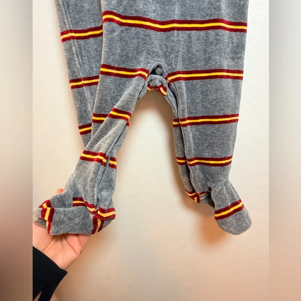 Ralph Lauren Velour Harry Potter Striped Footed Coverall - Size 9 Months